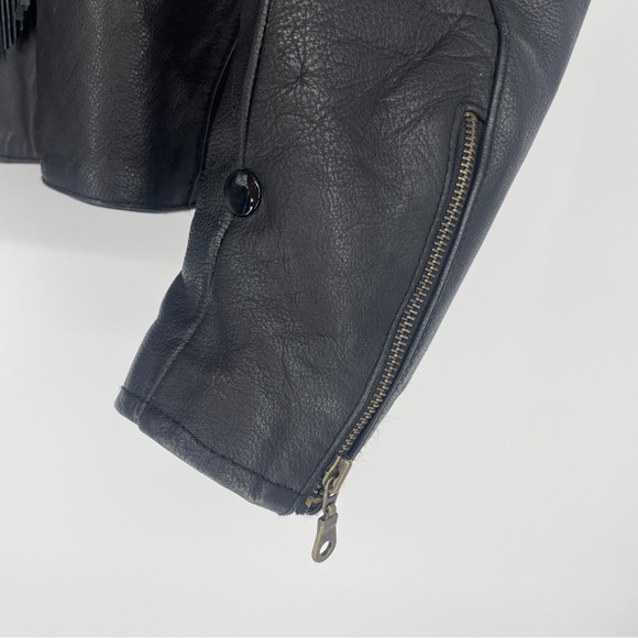 Unik Premium Leather Fringe Colorado Motorcycle Biker Jacket Coat Women’s Small - Picture 7 of 11